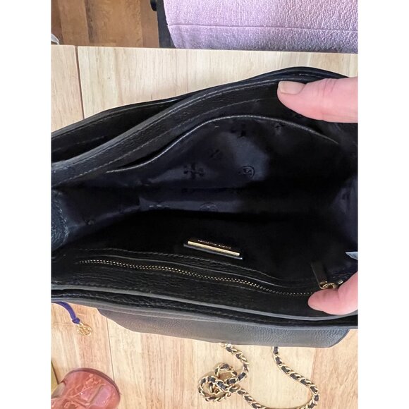 ✺✺ AUTHENTIC TORY BURCH BLACK BRITTEN HANDBAG ✺✺ - Picture 8 of 13